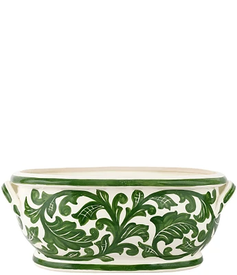 VIETRI Verde Garden Oval Planter