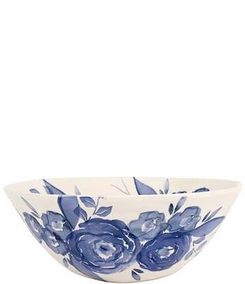 VIETRI Viva by VIETRI Blue Camellia Deep Serving Bowl