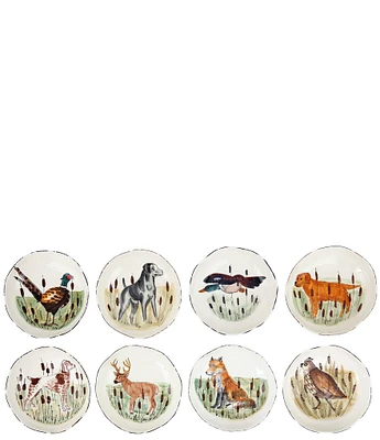 VIETRI Wildlife Assorted Pasta Bowls, Set of 8