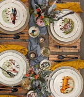 VIETRI Festive Fall Collection Wildlife Quail Salad Plate