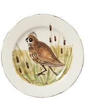 VIETRI Festive Fall Collection Wildlife Quail Salad Plate