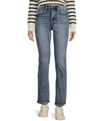 Vigoss Crosby High Rise Straight Fit Cropped Jeans