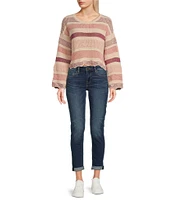 Vigoss Elaine Mid Rise Girlfriend Jeans