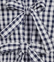 Vigoss Gingham Sleeveless Top