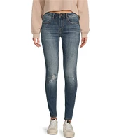 Vigoss Jagger Mid Rise Destructed Skinny Jeans