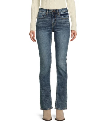 Vigoss Marley Mid Rise Skinny Fit Straight Leg Jeans