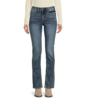 Vigoss Marley Mid Rise Skinny Fit Straight Leg Jeans