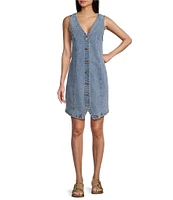 Vigoss Sleeveless Denim Dress