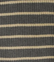 Vigoss Striped V-Neck Pullover