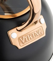 Viking 2.6-Quart Matte Black & Copper Stainless Steel Tea Kettle
