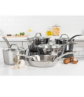 Viking Culinary Contemporary 3-Ply Stainless Steel 10 piece Cookware Set