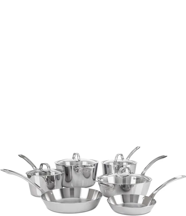 Viking 2-Ply 11pc Cookware Set, Stainless Steel Lids, Blue