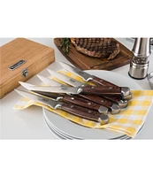 Viking Steakhouse Pakka Wood 6-Piece Steak Knife Set w/ Commemorative Box