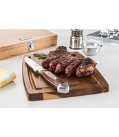 Viking Steakhouse Pakka Wood 6-Piece Steak Knife Set w/ Commemorative Box