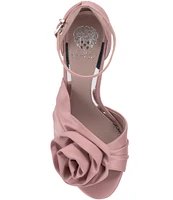 Vince Camuto Adaline Satin Flower Detail Dress Sandals