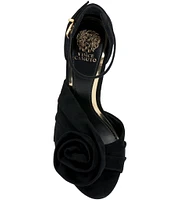 Vince Camuto Adaline Suede Flower Detail Dress Sandals