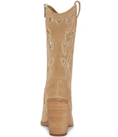 Vince Camuto Alisah Suede Western Cowgirl Boots