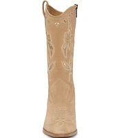 Vince Camuto Alisah Suede Western Cowgirl Boots