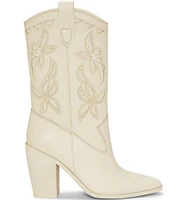 Vince Camuto Alisah Western Leather Cowgirl Boots