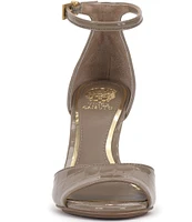 Vince Camuto Aliza Crocodile Embossed Patent Leather Dress Sandals