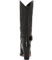 Vince Camuto Biancaa Leather Belted Western Boots