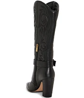 Vince Camuto Biancaa Leather Belted Western Boots