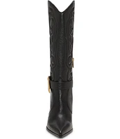 Vince Camuto Biancaa Leather Belted Western Boots