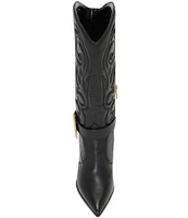 Vince Camuto Biancaa Leather Belted Western Boots