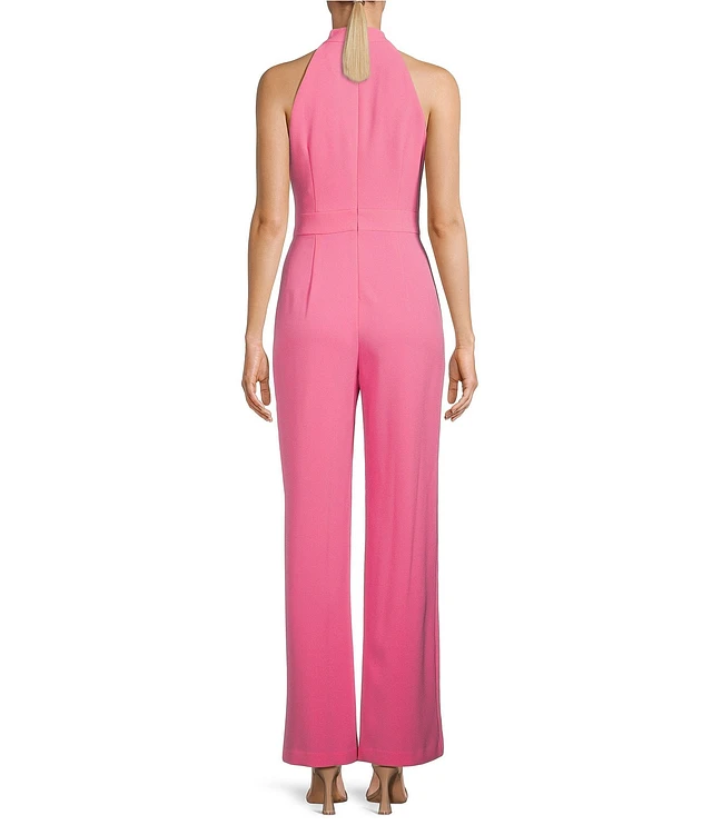 Vince Camuto Sleeveless Bow Tie Mock Neck Jumpsuit Pueblo Mall