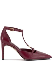 Vince Camuto Branor T-Strap Leather Pumps