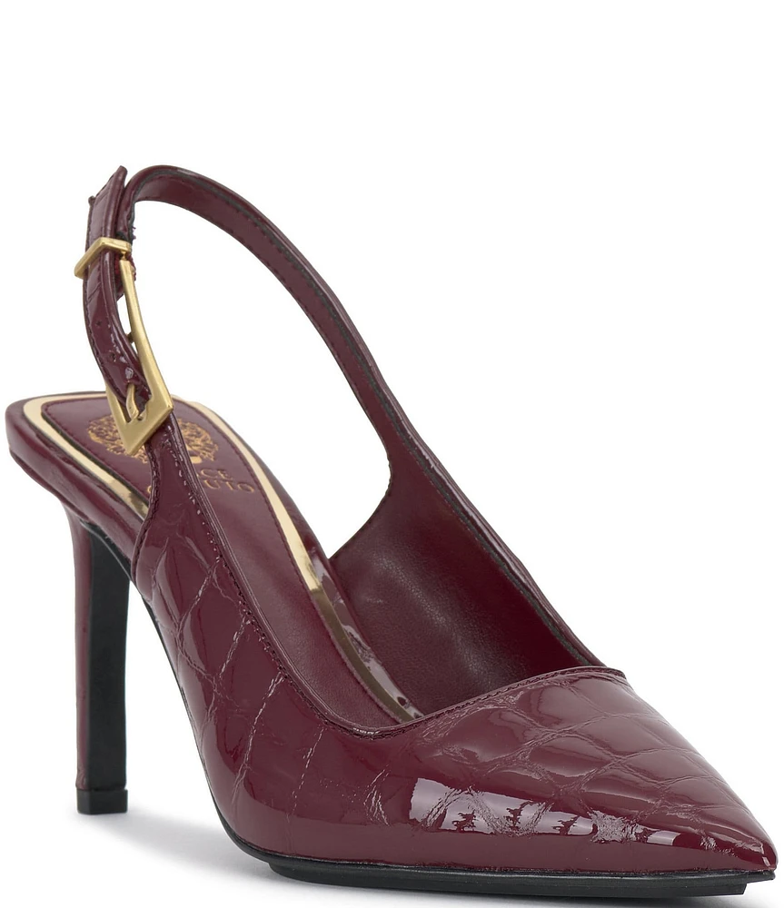 Vince Camuto Brendie Quilted Patent Leather Slingback Pumps