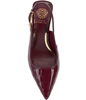 Vince Camuto Brendie Quilted Patent Leather Slingback Pumps