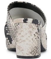 Vince Camuto Carlie Snake Embossed Leather Mules