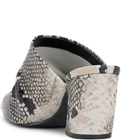 Vince Camuto Carlie Snake Embossed Leather Mules