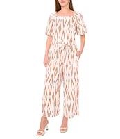 Vince Camuto Coordinating Tie Front Wide Leg Pull-On Pants