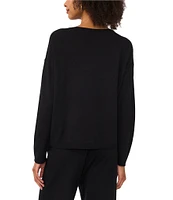 Vince Camuto Crew Neck Long Sleeve Top