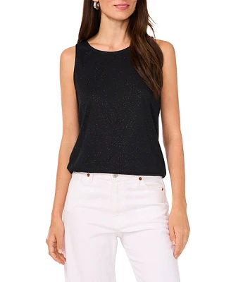 Vince Camuto Crew Neck Sleeveless Keyhole Back Tank