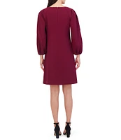 Vince Camuto Crochet Long Sleeve Shift Dress