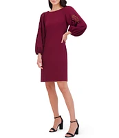 Vince Camuto Crochet Long Sleeve Shift Dress