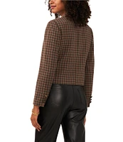 Vince Camuto Cropped Plaid Blazer