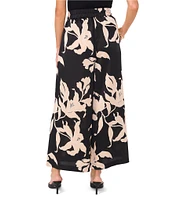 Vince Camuto Drawstring Waist Wide Leg Flat Front Pant