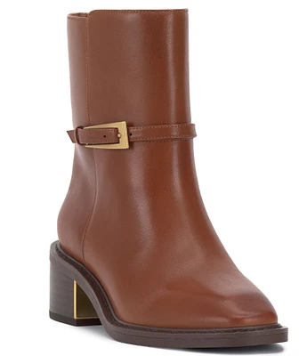 Vince Camuto Gali Leather Buckle Ankle Boots