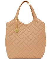 Vince Camuto Gold Hardware Kisho Quilted Leather Tote Bag