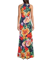 Vince Camuto Halter Neck Sleeveless Maxi Dress