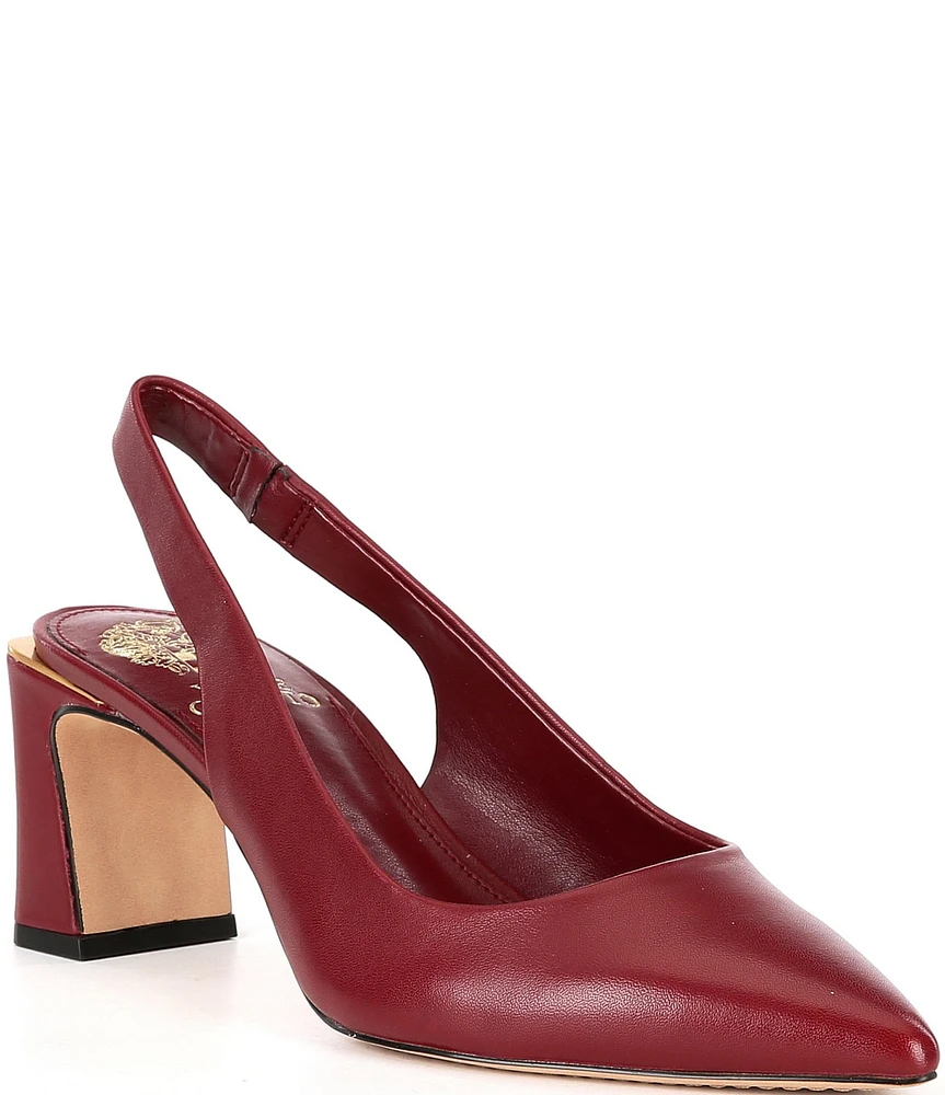 Vince Camuto Hamden Leather Slingback Pumps