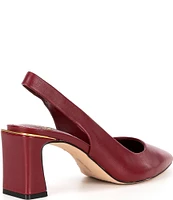 Vince Camuto Hamden Leather Slingback Pumps