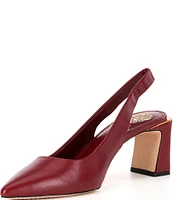 Vince Camuto Hamden Leather Slingback Pumps