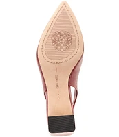 Vince Camuto Hamden Leather Slingback Pumps