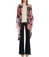 Vince Camuto Inky Floral Super Soft Scarf Wrap