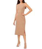 Vince Camuto Jersey Knit Side Slit Midi Pencil Skirt